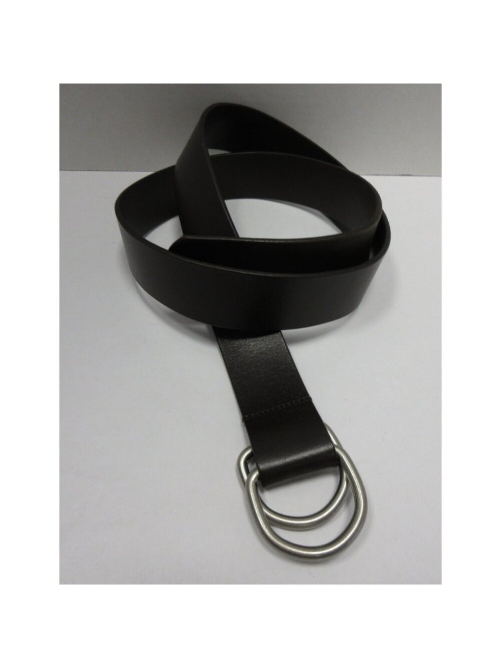 VGT J Crew Belt 40 Leather Double D Ring Casual Classic Made England
